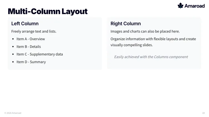 Layout slide