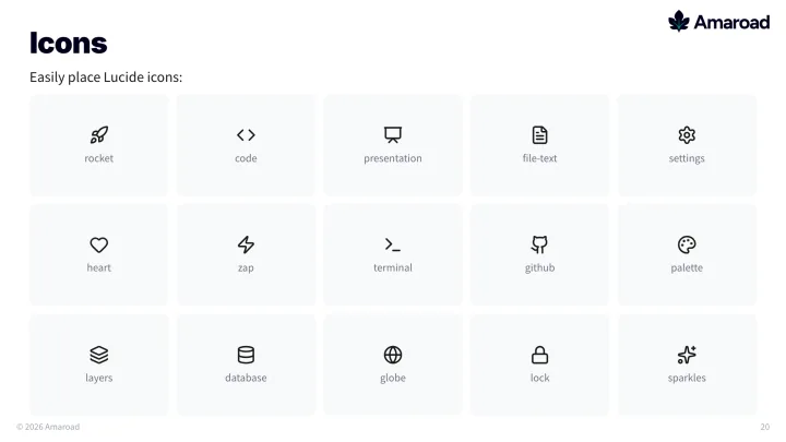 Icons slide