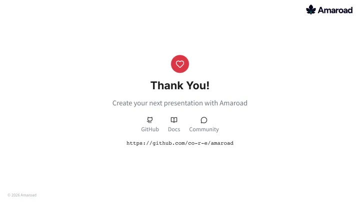 Thank you slide